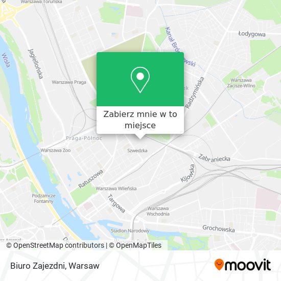 Mapa Biuro Zajezdni