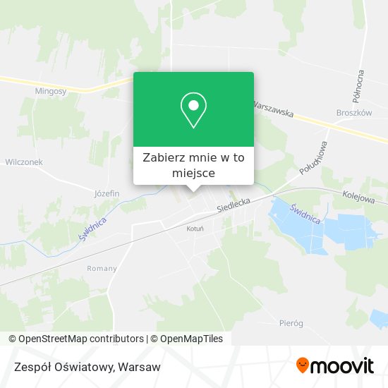 Mapa Zespół Oświatowy