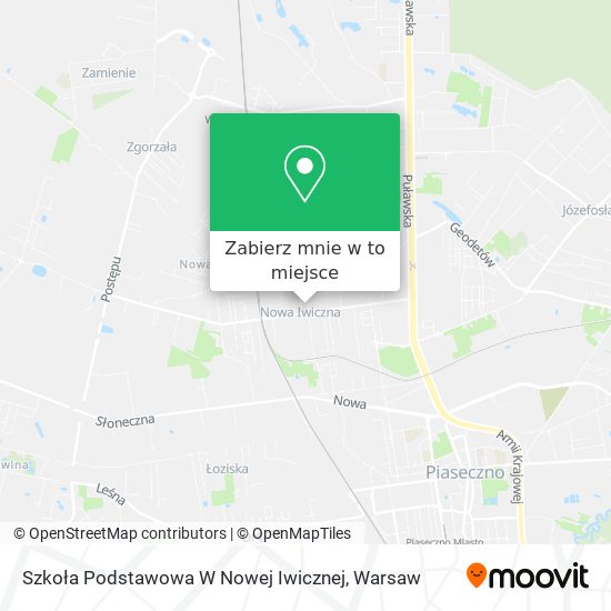 Mapa Szkoła Podstawowa W Nowej Iwicznej