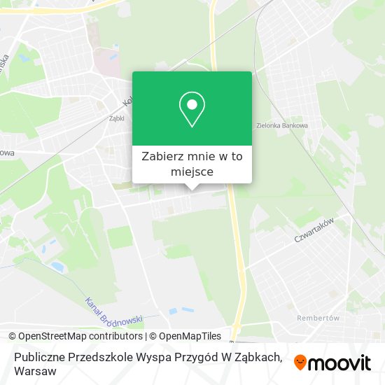 Mapa Publiczne Przedszkole Wyspa Przygód W Ząbkach