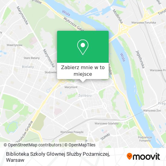 Mapa Biblioteka Szkoły Głównej Służby Pożarniczej