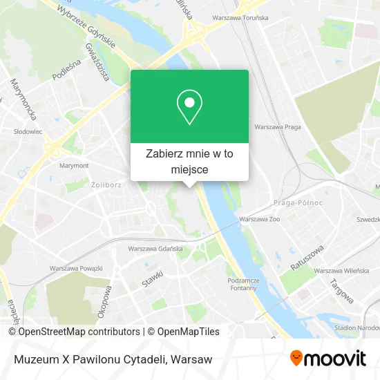 Mapa Muzeum X Pawilonu Cytadeli