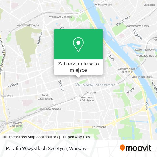 Mapa Parafia Wszystkich Świętych