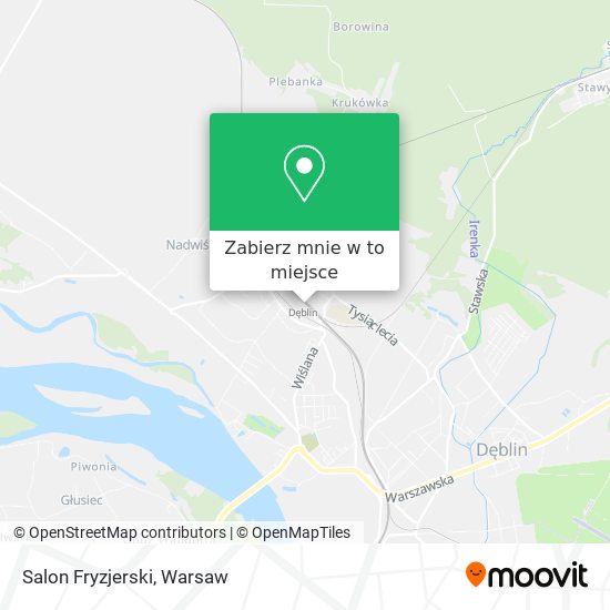 Mapa Salon Fryzjerski