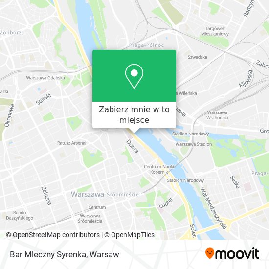 Mapa Bar Mleczny Syrenka