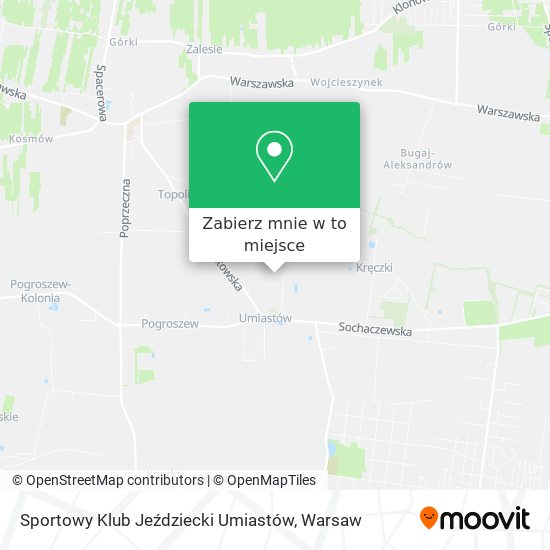 Mapa Sportowy Klub Jeździecki Umiastów