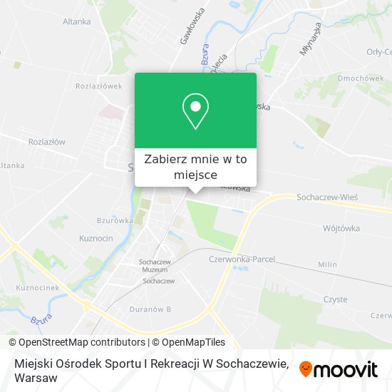 Mapa Miejski Ośrodek Sportu I Rekreacji W Sochaczewie