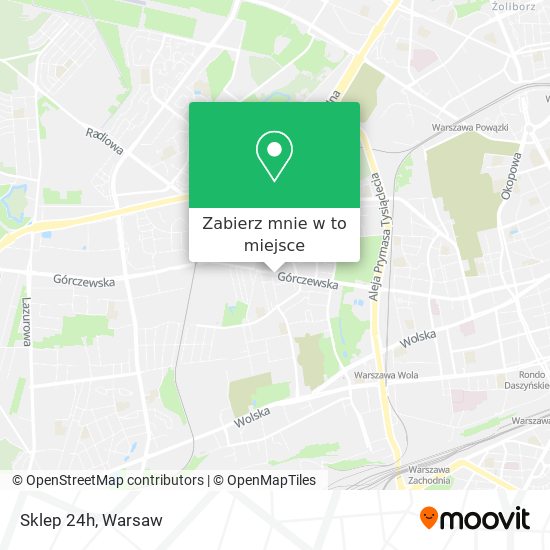 Mapa Sklep 24h