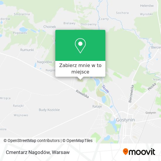 Mapa Cmentarz Nagodów