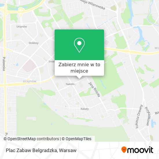 Mapa Plac Zabaw Belgradzka