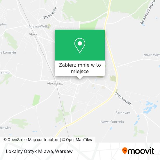 Mapa Lokalny Optyk Mława