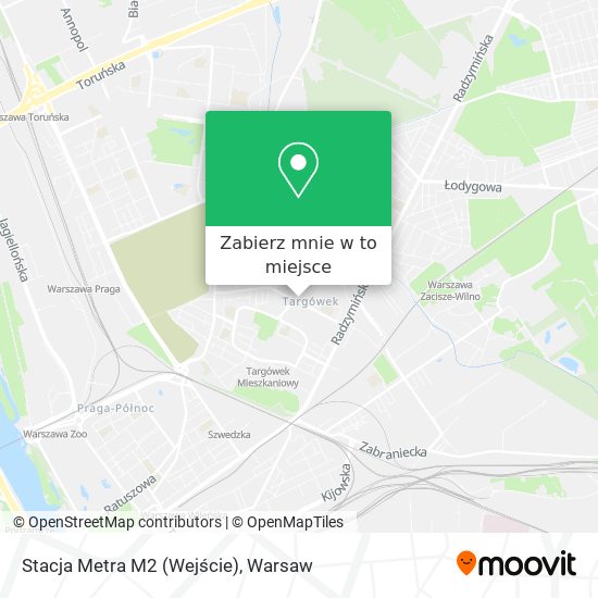 Mapa Stacja Metra M2 (Wejście)