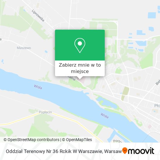 Mapa Oddział Terenowy Nr 36 Rckik W Warszawie