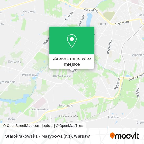 Mapa Starokrakowska / Nasypowa (Nż)