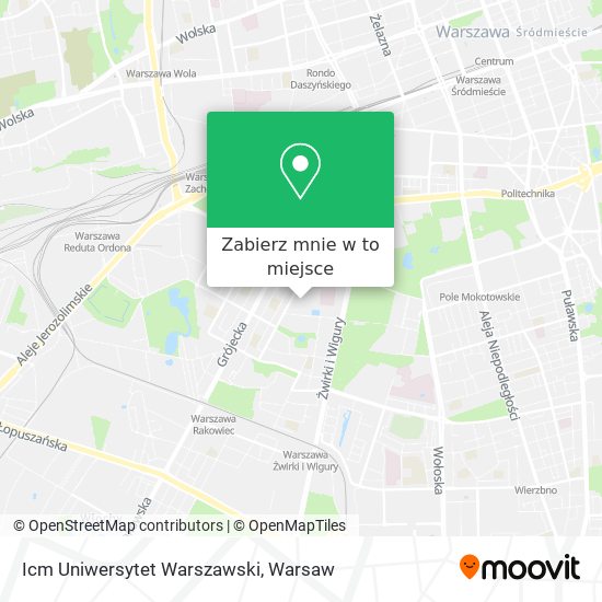 Mapa Icm Uniwersytet Warszawski