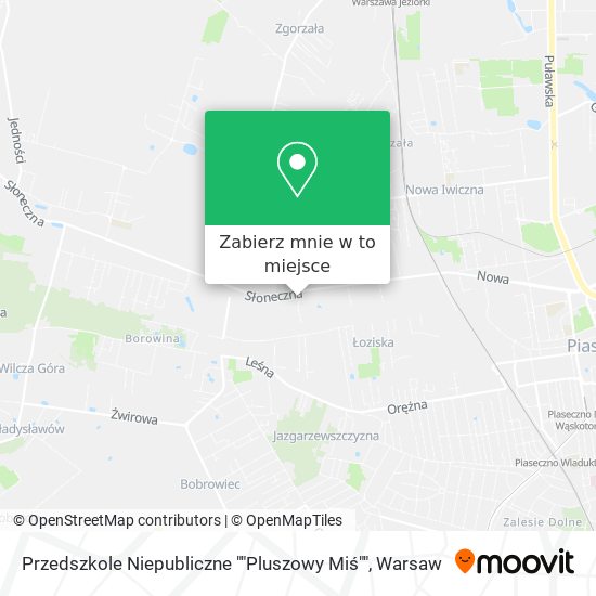 Mapa Przedszkole Niepubliczne ""Pluszowy Miś""