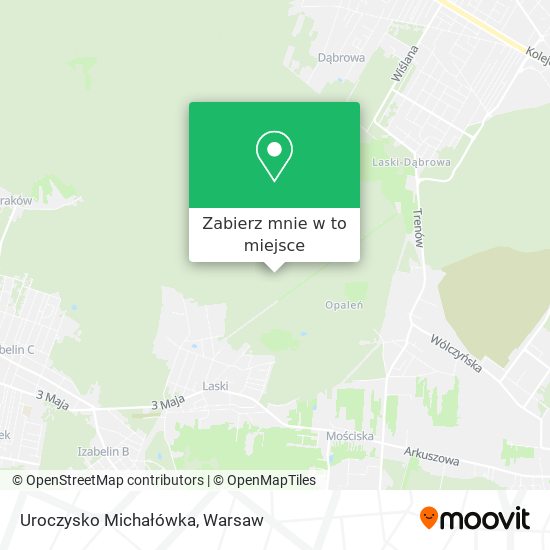 Mapa Uroczysko Michałówka