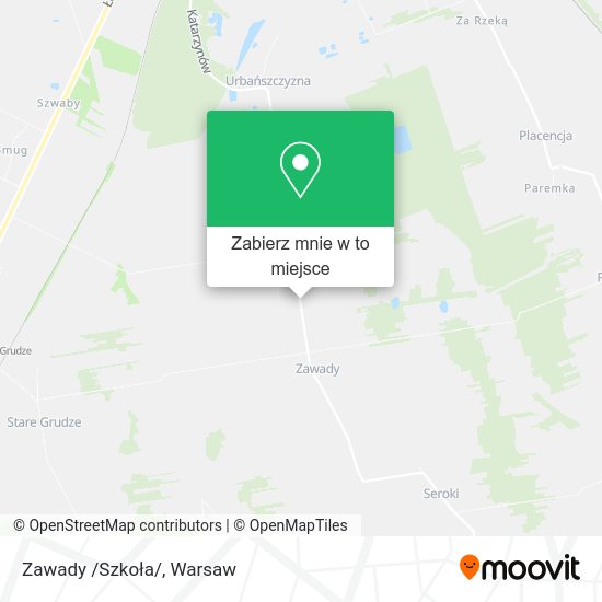 Mapa Zawady /Szkoła/