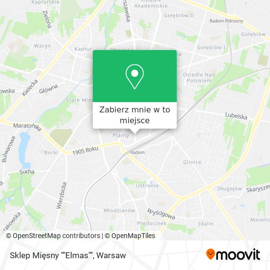 Mapa Sklep Mięsny ""Elmas""