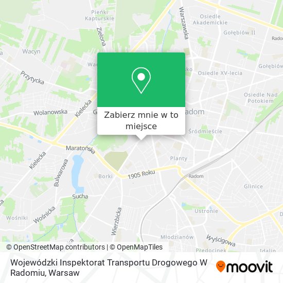 Mapa Wojewódzki Inspektorat Transportu Drogowego W Radomiu