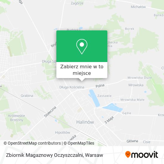 Mapa Zbiornik Magaznowy Oczyszczalni