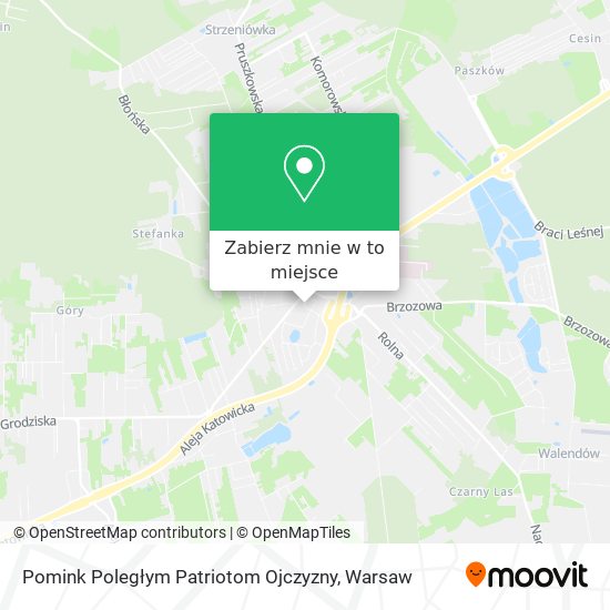 Mapa Pomink Poległym Patriotom Ojczyzny