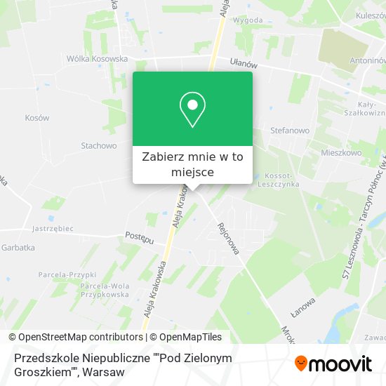 Mapa Przedszkole Niepubliczne ""Pod Zielonym Groszkiem""