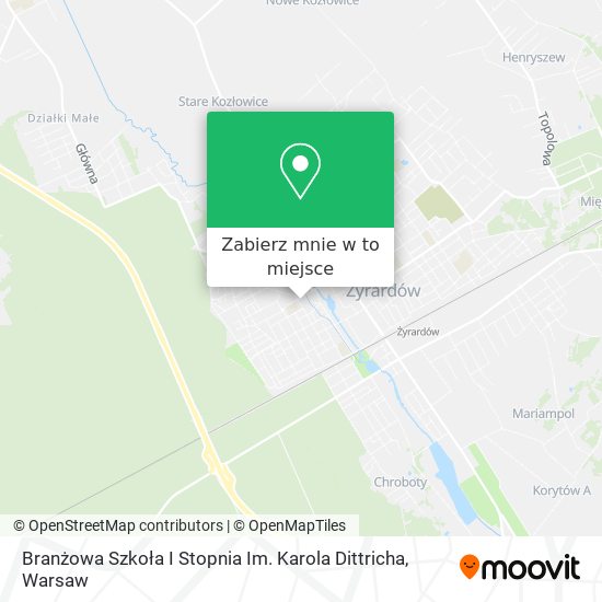 Mapa Branżowa Szkoła I Stopnia Im. Karola Dittricha