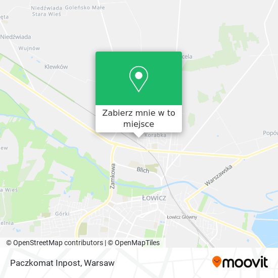 Mapa Paczkomat Inpost