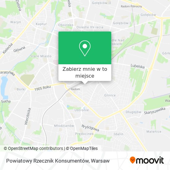 Mapa Powiatowy Rzecznik Konsumentów