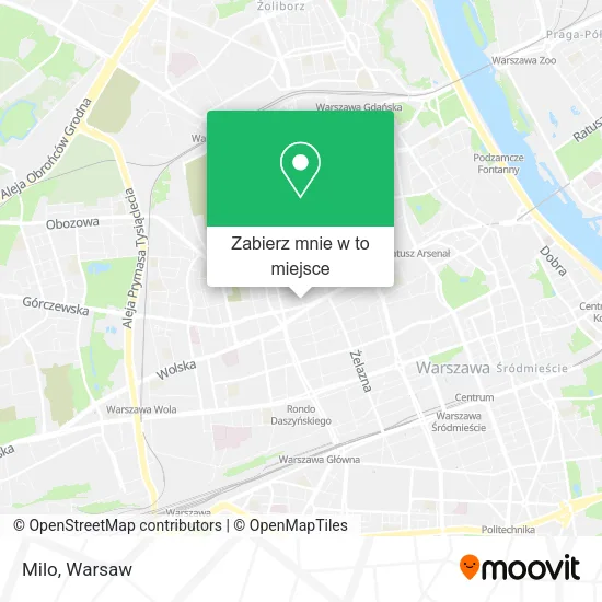 Mapa Milo