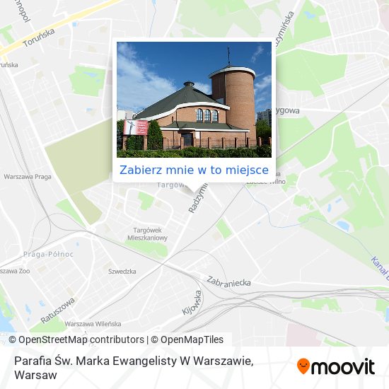 Mapa Parafia Św. Marka Ewangelisty W Warszawie