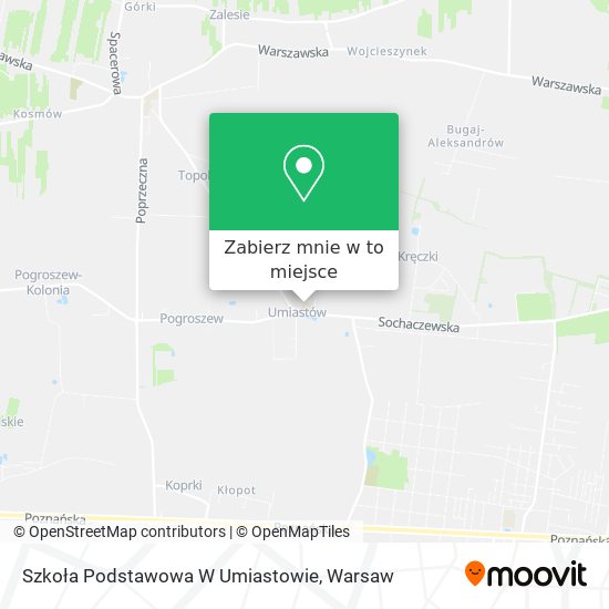 Mapa Szkoła Podstawowa W Umiastowie