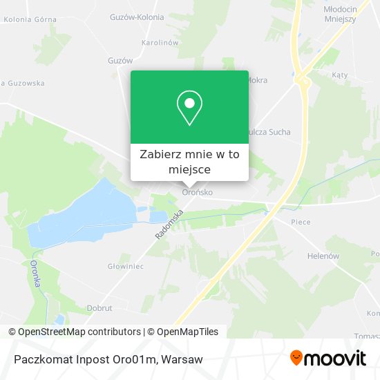 Mapa Paczkomat Inpost Oro01m