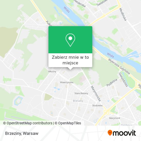 Mapa Brzeziny