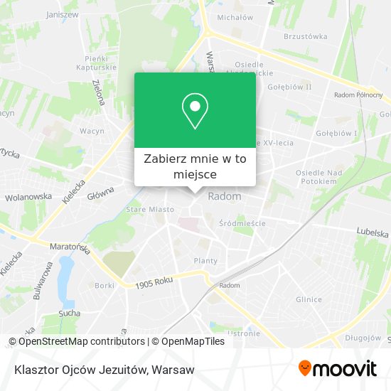 Mapa Klasztor Ojców Jezuitów