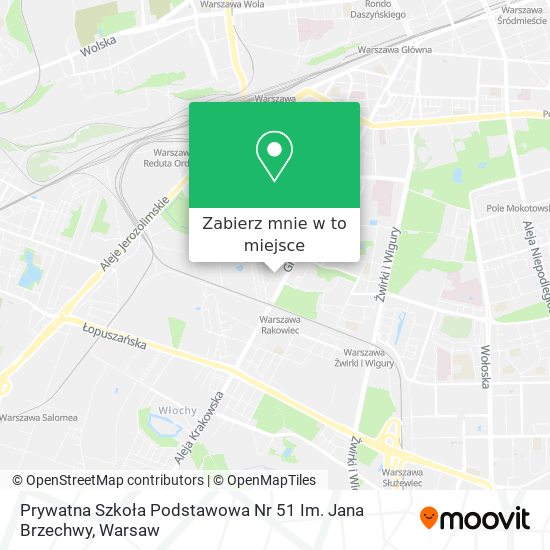 Mapa Prywatna Szkoła Podstawowa Nr 51 Im. Jana Brzechwy