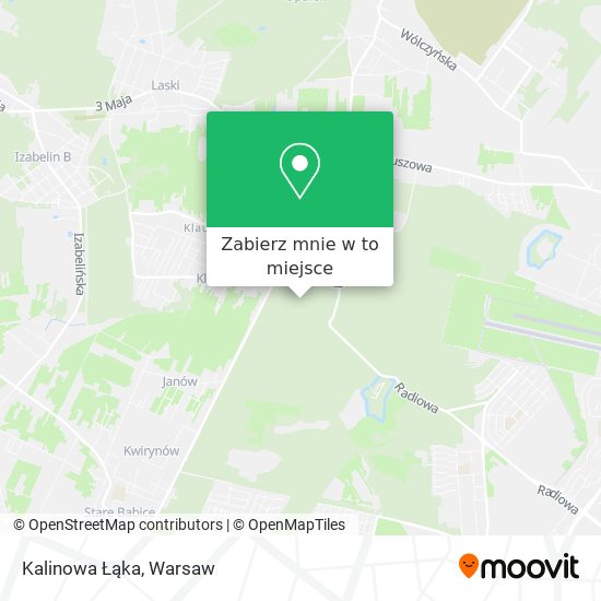 Mapa Kalinowa Łąka