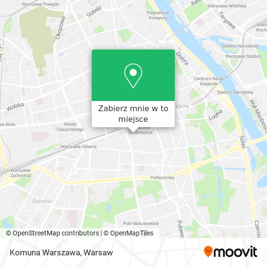 Mapa Komuna Warszawa