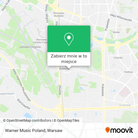 Mapa Warner Music Poland