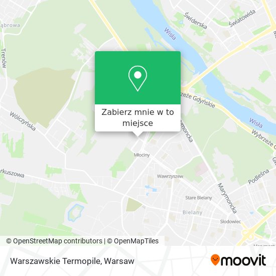 Mapa Warszawskie Termopile