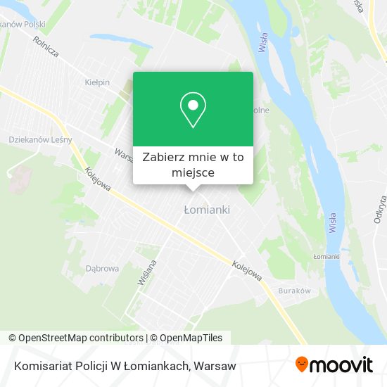 Mapa Komisariat Policji W Łomiankach