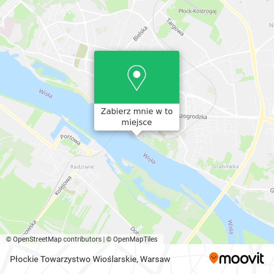 Mapa Płockie Towarzystwo Wioślarskie