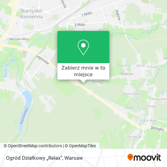 Mapa Ogród Działkowy „Relax”