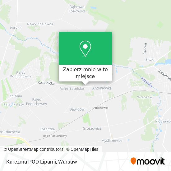 Mapa Karczma POD Lipami