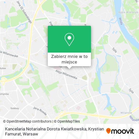 Mapa Kancelaria Notarialna Dorota Kwiatkowska, Krystian Famurat