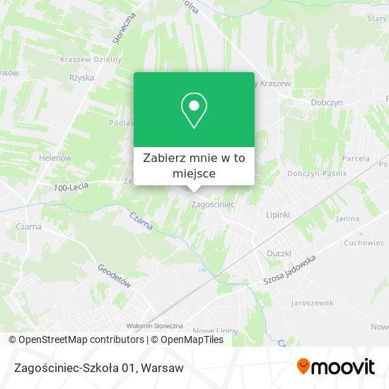 Mapa Zagościniec-Szkoła 01