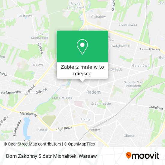 Mapa Dom Zakonny Sióstr Michalitek