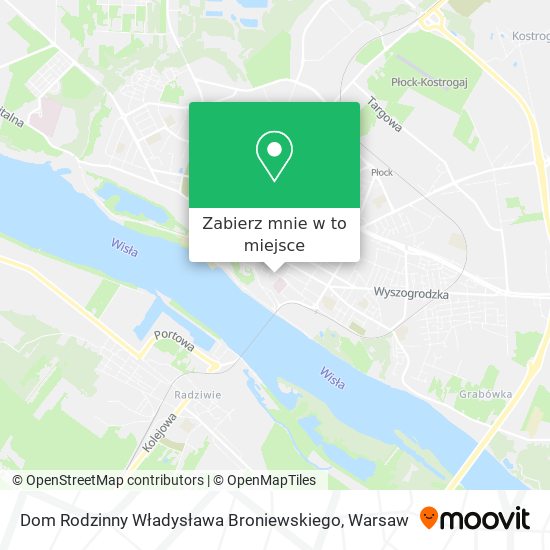 Mapa Dom Rodzinny Władysława Broniewskiego