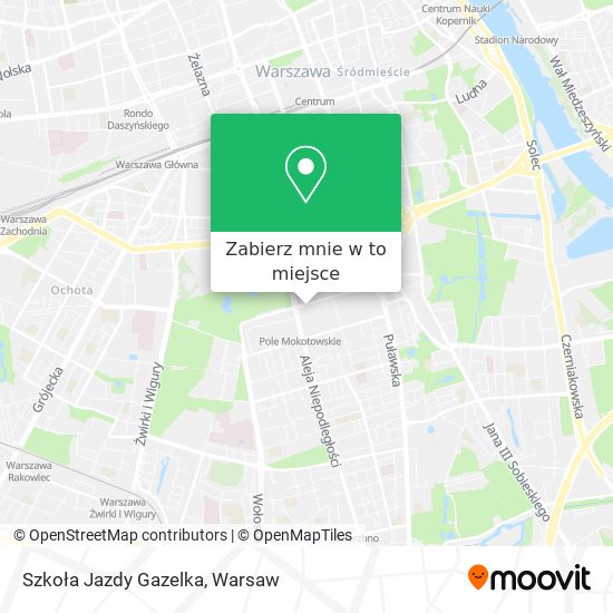 Mapa Szkoła Jazdy Gazelka